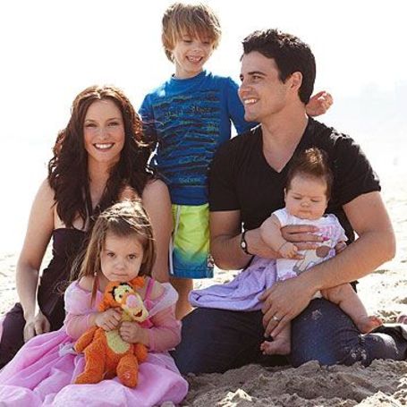 Chyler Leigh with her family.